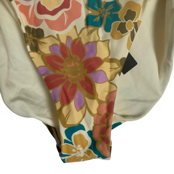 O’Neill Dalia Floral Cut Out Hipster Bikini Swimsuit Bottoms Size XL - Picture 4 of 8